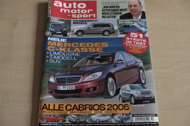 Deckblatt Auto Motor und Sport (07/2006)